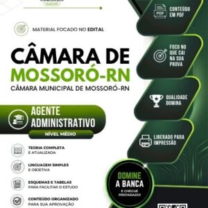 Apostila Agente Administrativo Mossoró RN - Edital 2026