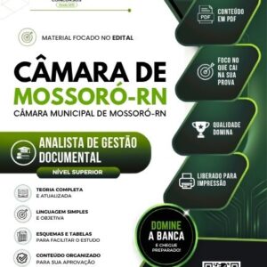 Apostila Analista de Gestão Documental Mossoró RN - Edital 2026