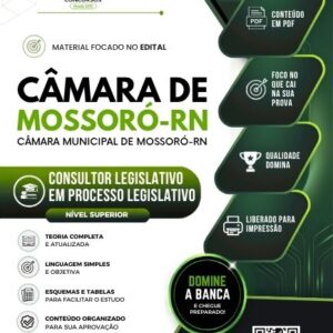 Apostila Consultor Legislativo em Processo Legislativo Mossoró RN - Edital 2026