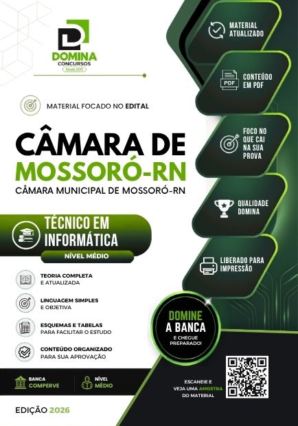 Apostila Técnico de Informática Mossoró RN - Edital 2026